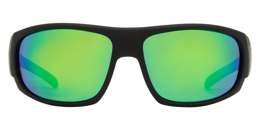 ARCADIAN Matt black- Grey w.Green blue IRD - Drift Eyewear Australia