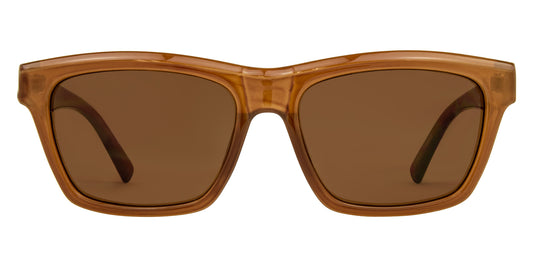 TATLER Gloss translucent maple- Brown lens - Drift Eyewear Australia