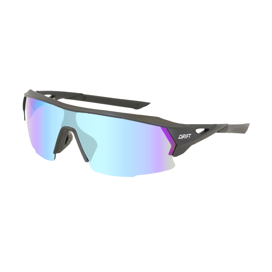 Nameme Matte Black - Blue Iridium Lens - Drift Eyewear Australia